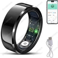 2025 Smart Ring Blood Pressure Heart Rate Sleep Monitoring Smartring IP68 & 5ATM Waterproof Multi-Sport Mode Smartring Man Women