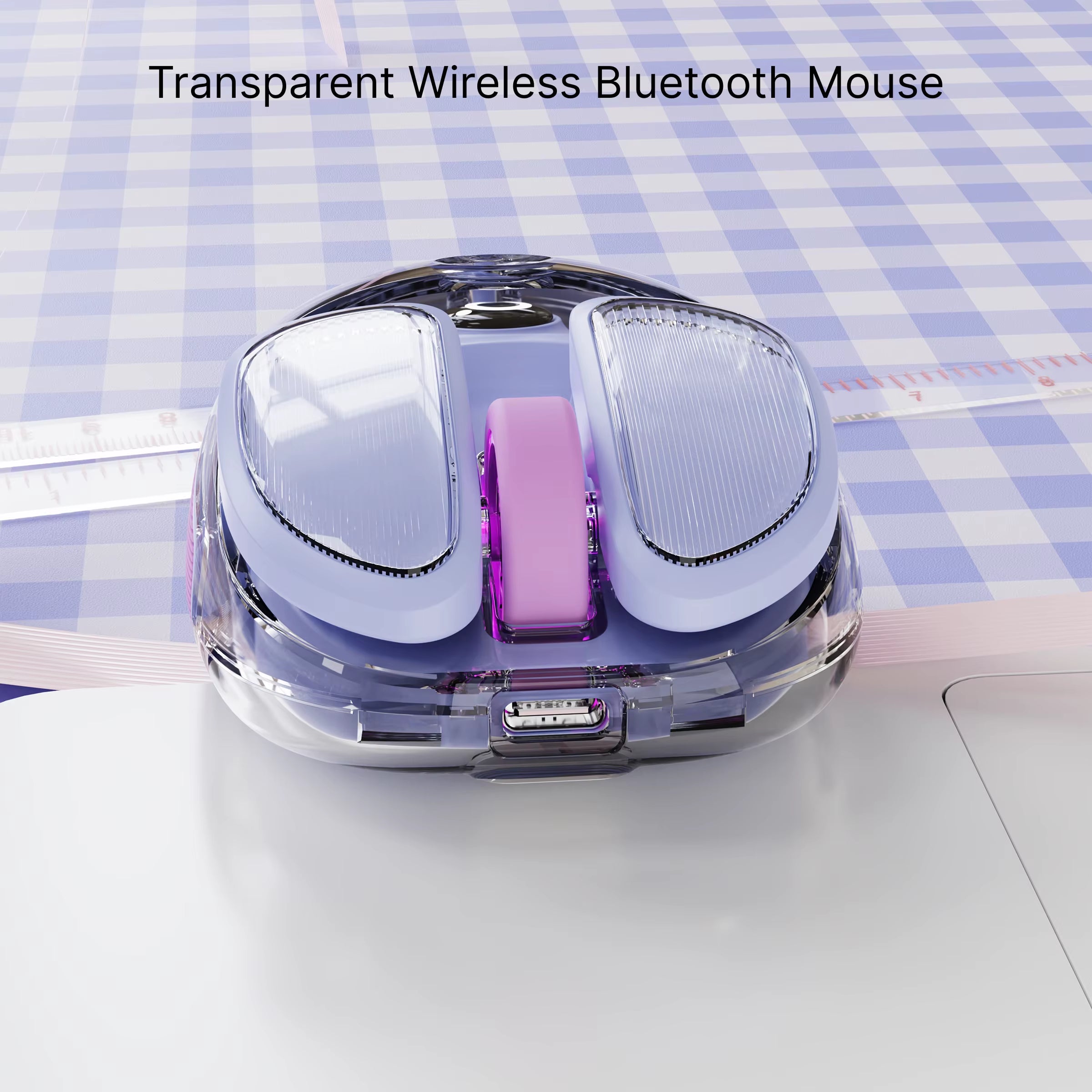 EWEADN Cute Ergonomic Gaming Mouse, Mini Potato-Shaped Wireless Mouse, Silent Dual Mode BT/2.4G, Rechargeable, for Laptop/Office
