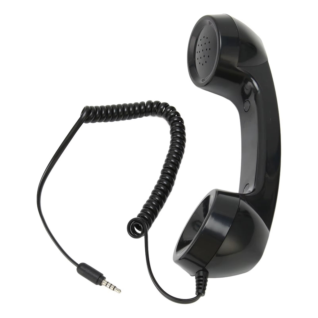 Retro Phone Handset Multifunction Radiation Proof Handheld Cell Phone Receiver for Mobile Phones Computers