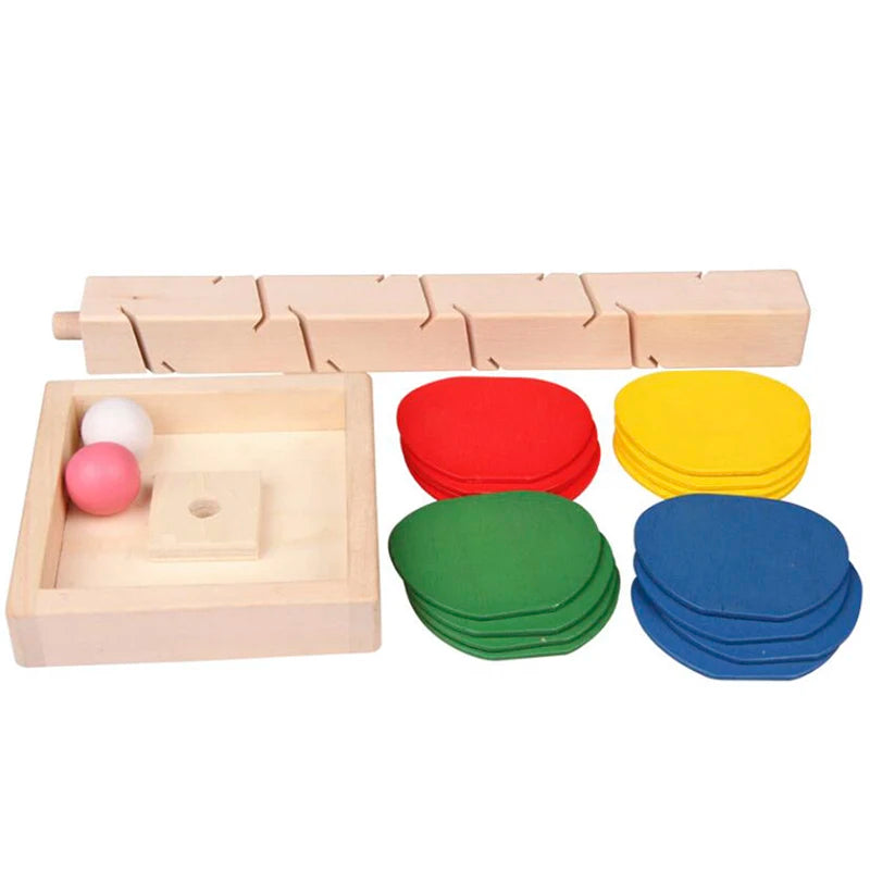 Mini Colorful Tree Marble Ball Run Track Building Blocks Kids Wooden Toys Montessori Learning Educational Toys for Children Gift